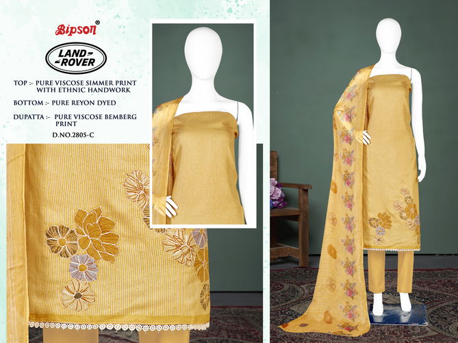 Land Rover 2805 By Bipson Viscose Printed Dress Material Wholesale Shop In Surat